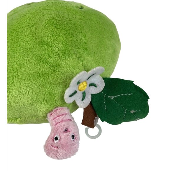 Shopkins Apple Blossom Worm Green 8in Plush Stuffed Animal - Picture 4 of 6